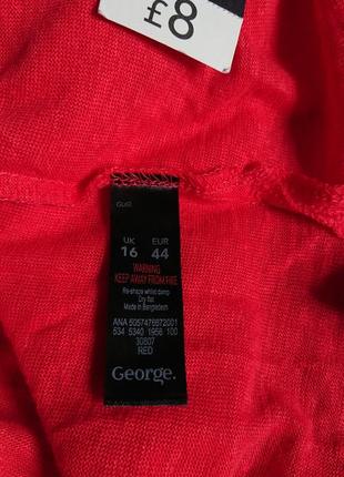 Брендовая фирменная женская льняная футболка george, новая с бирками, большой размер 168нг. 100% льон.7 фото