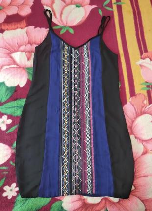 Сукня сарафан бохо з візерунком на бретелях. boohoo boutiqe7 фото