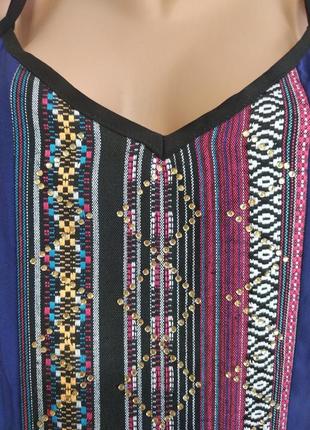 Сукня сарафан бохо з візерунком на бретелях. boohoo boutiqe5 фото