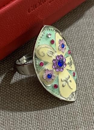 1456/12 кольцо винтаж эмаль