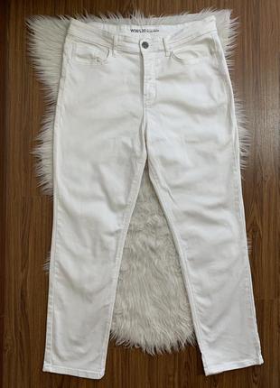 Білі молочні джинси штани брюки