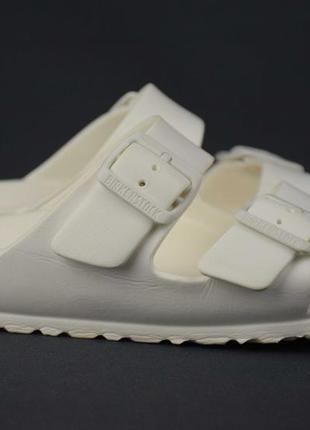 Birkenstock arizona eva / crocs шльопанці сандалі босоніжки сланці білі німеччина оригінал 37 р/24см1 фото