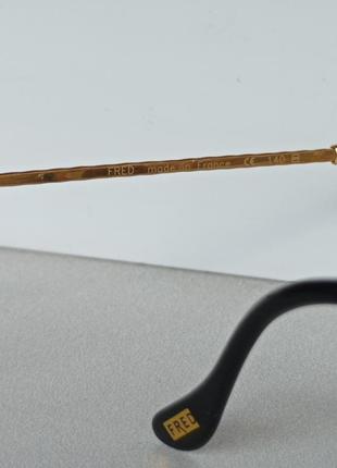 Оправа полуободковая новая оригинальная fred lunettes модель comores gold bicolore8 фото