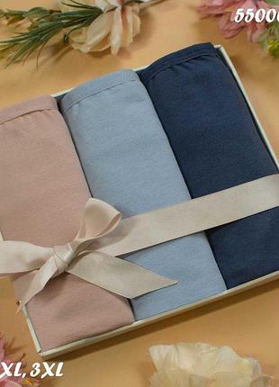 Набір жіночих трусиків бріфи 3 штуки