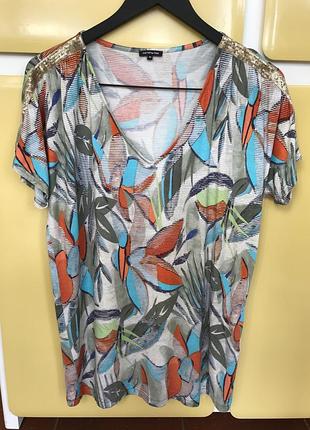 Блуза уникальная дорогой бренд caroline biss размер 40 или l