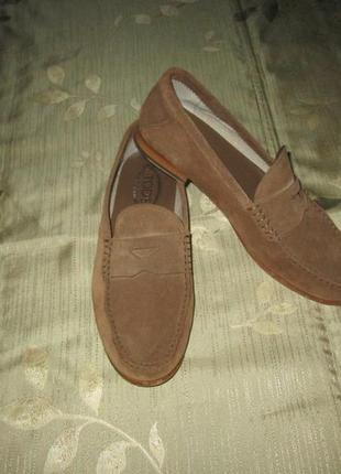 Tod's оригинал замшевые (кожаные) туфли лоферы tods р. 41-42