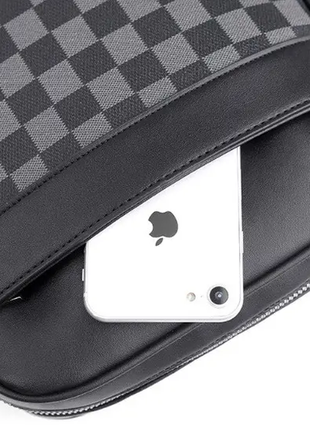 Мужская стильная, стильная, кожаная кожаная, новая сумка планшетка8 фото