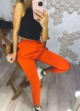 Женские спортивные штаны джогеры с манжетом2 фото