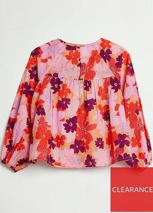 Новая! блуза в цветочек river island 8лет3 фото