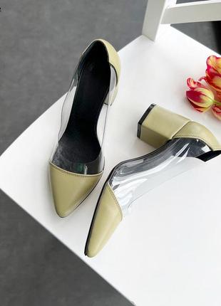 Шикарные натуральные туфли с силиконовой вставкой2 фото