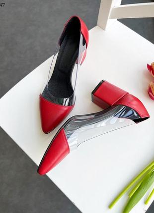 Шикарные натуральные туфли с силиконовой вставкой3 фото