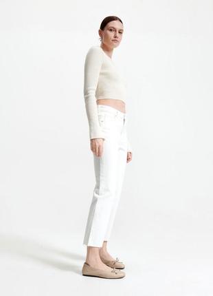 Кружевные стильные трендовые джинсы модель flare reserved❤️5 фото