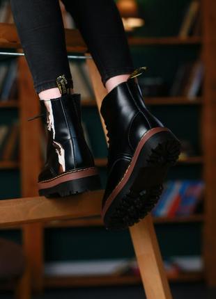 Знижка dr.martens jadon adam fur жіночі зимові черевики мартінс з хутром берці з принтом зимние ботинки мартинсы с мехом скидка 366 фото