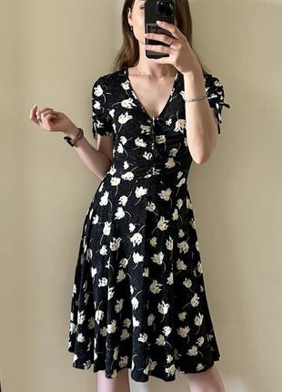 Летнее миди платье в цветочный принт от roman5 фото