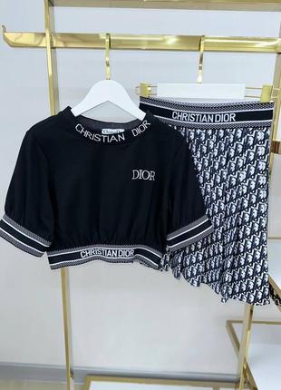 Женский брендовый костюм в стиле dior