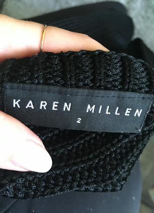 Вугільно чорний светр 100% віскоза karen millen оригінал6 фото