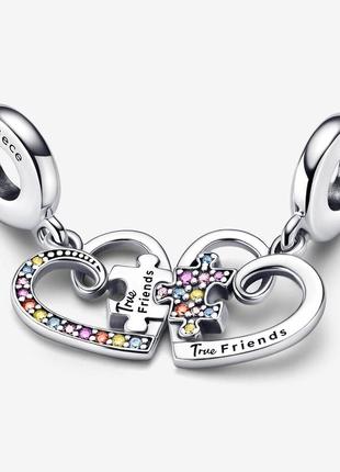 Срібний шарм підвіска друзі пандора pandora