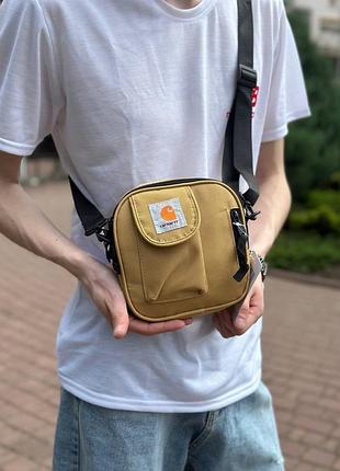 Барсетка carhartt бежева  сумка через плече  чоловіча / жіноча