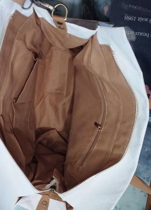 Dupont® крафт-бумага, сумка-тоут, шоппер средний с крафт- бумага шелковисто- матовый