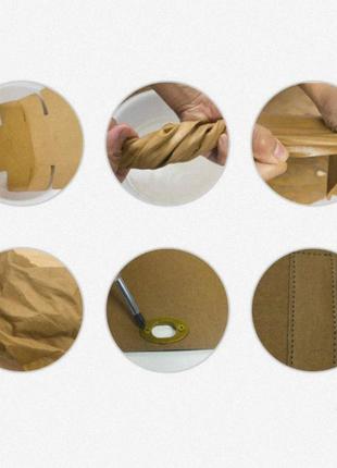 Dupont® крафт-бумага, сумка-тоут, шоппер средний с крафт- бумага шелковисто- матовый