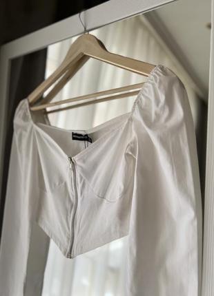 Стильная укороченная блуза4 фото