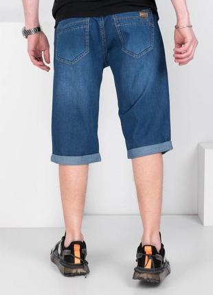 Мужские синие джинсовые шорты2 фото