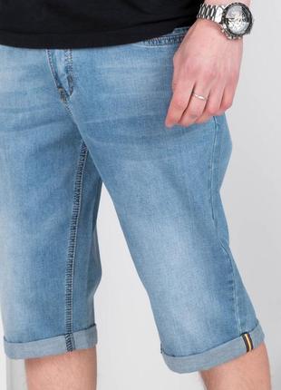 Мужские синие джинсовые шорты4 фото