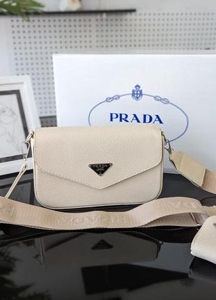 Сумка клатч prada 2в1