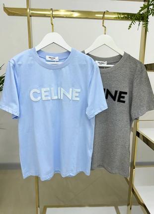Женская брендовая шикарная футболка в стиле celine