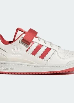 Оригінальні чоловічі кросівки adidas forum low beige red