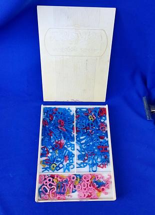 Детская советская развивающая игра для обучения дитей азбука учебный набор