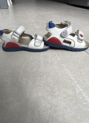 Детские сандалии biomecanics сине-белый 23 размер5 фото
