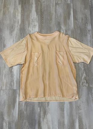 Шелковая футболка оверсайз schild