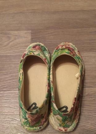 Эспадрильи принт цветы