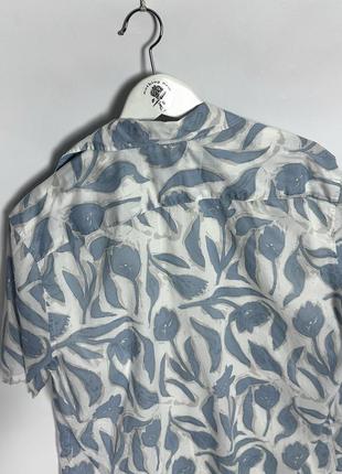 Гавайка с тюльпанами h&amp;m летняя рубашка цветами3 фото