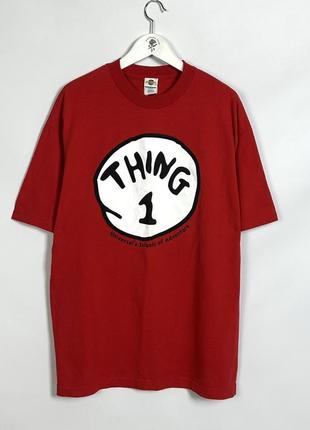 Thing 1 universal studios оверсайз футболка игра сериал мерч винтаж