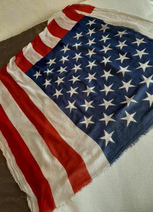Хустка палантин платок американский прапор2 фото