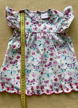 Легкое хлопковое платье для девочки3 фото
