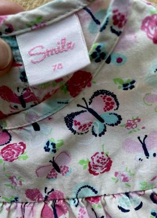 Легеньке бавовняне плаття сукня для дівчинки 4