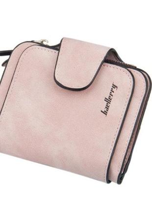 Модный кошелек из замши baellerry forever mini pink4 фото