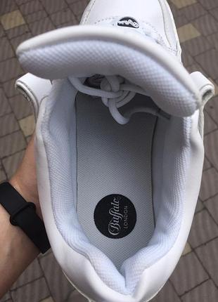 Buffalo london low leather white . шикарні жіночі шкіряні кросівки на платформі😍8 фото