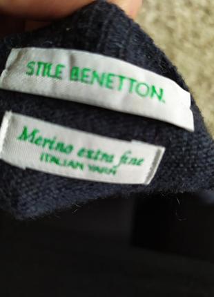 Тёмно-синий свитер 100%шерсть меринос3 фото