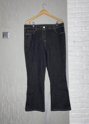 Джинсы с желтой строчкой стрейчевые джинсы cotton traders, xxxl 54р1 фото