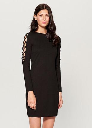 Облягаюче плаття з шнурівкою на рукавах від mohito