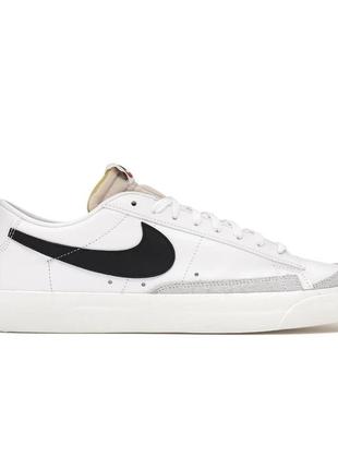 Женские кроссовки  nike blazer low 77 vintage white black 36