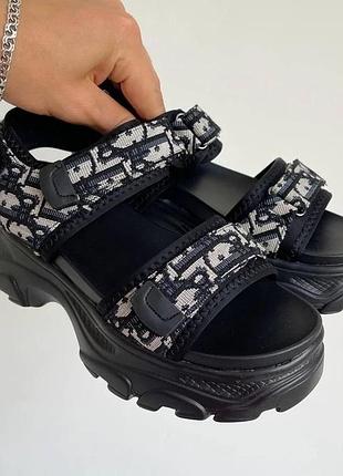 Босоніжки жіночі sandals dior black 39