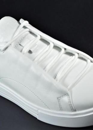 Мужские спортивные туфли кожаные кеды белые ed-ge ked 045 фото