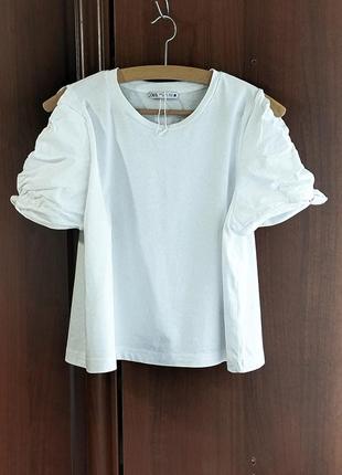 Zara футболка кроп- топ блузка