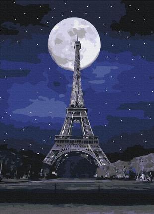 Картина за номерами повний місяць у парижі