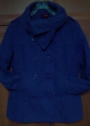 Короткое фиолетовое пальто h&м2 фото